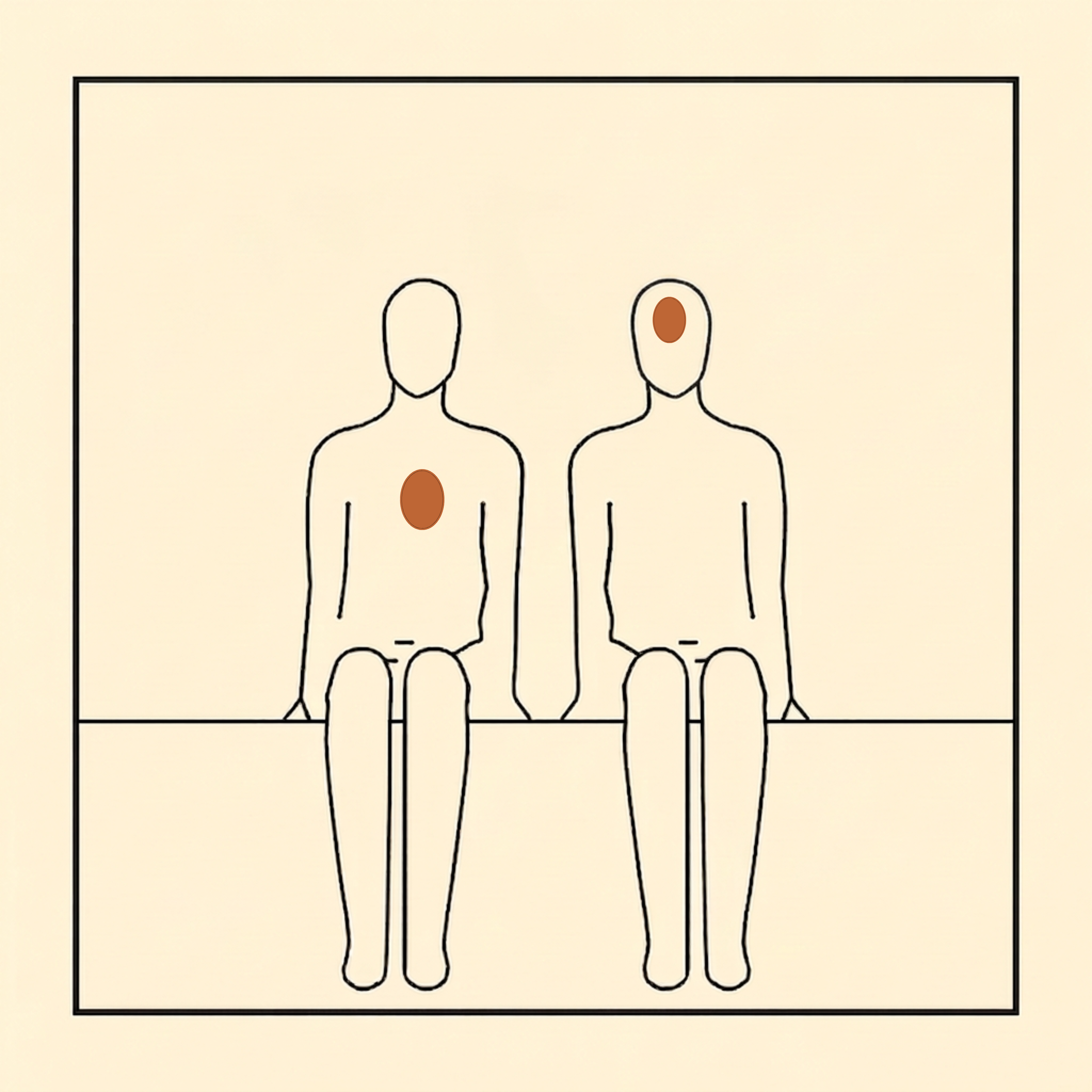 Illustration representing the weight of unresolved caregiver guilt